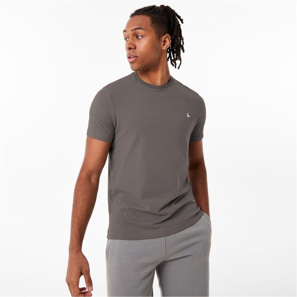 Jack Wills Mens Sandleford Logo T-Shirt / Slate